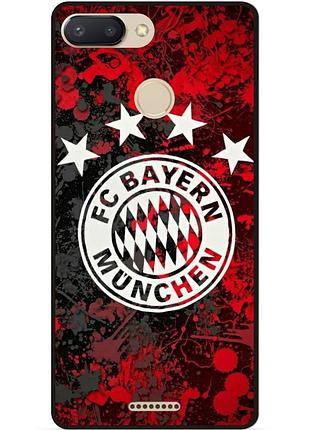 Чехол силиконовый бампер для xiaomi redmi 6 с рисунком bayern бавария мюнхен