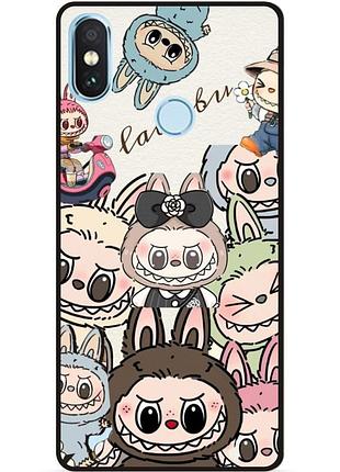Силіконовий бампер чохол для xiaomi mi 8 з малюнком лабубу labubu