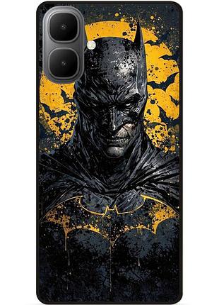 Чехол силиконовый бампер для infinix smart 10 с рисунком бэтмен batman