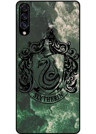 Чохол силіконовий бампер для samsung a30s з малюнком слизерин slytherin гаррі поттер harry potter