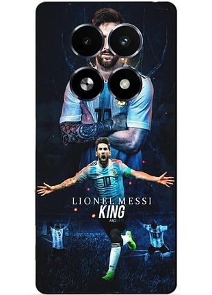 Чехол силиконовый бампер для tecno spark 30 pro с рисунком messi аргентина месси