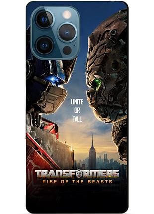 Силіконовий чохол бампер для iphone 16 pro max з малюнком звіробої трансформери transformers