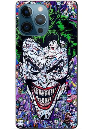 Чехол силиконовый бампер для iphone 14 pro с рисунком джокер joker