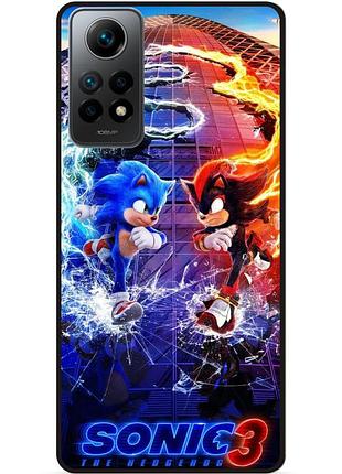 Силиконовый чехол бампер для xiaomi redmi note 11 pro с картинкой шэдоу sonik соник