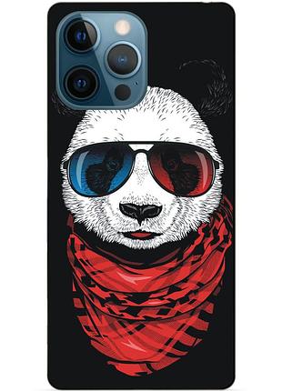 Силіконовий чохол бампер для iphone 14 pro з малюнком панда