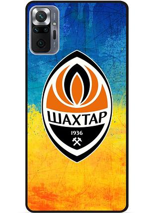 Силіконовий чохол бампер для xiaomi redmi note 10 pro з малюнком шахтер донецк