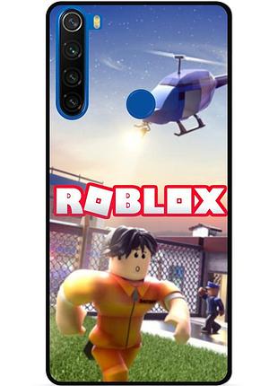 Силіконовий чохол бампер для xiaomi redmi note 8t з картинкою roblox роблокс