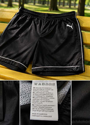 Puma чоловічі спортивні шорти з сіткою чорні оригінал s-m