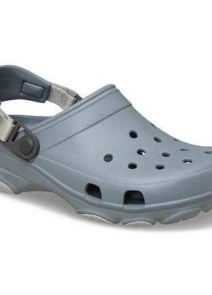 Сша! оригинал! мужские тапочки crocs classic all terrain clog grey 206340-0z3 кроксы новые летние