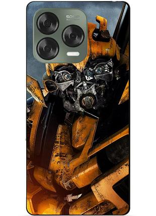 Силіконовий чохол бампер для zte nubia v70 design з малюнком бамблбі bumblebee трансформери