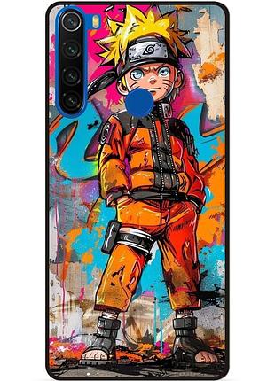 Силіконовий бампер чохол для xiaomi redmi note 8 з малюнком наруто аниме marvel naruto
