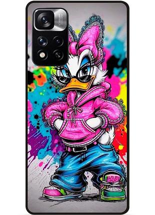 Силіконовий бампер чохол для xiaomi redmi note 11 pro plus 5g з малюнком daisy duck marvel дейзи дак