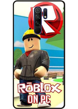Силіконовий чохол бампер для xiaomi redmi 9 з картинкою роблокс roblox