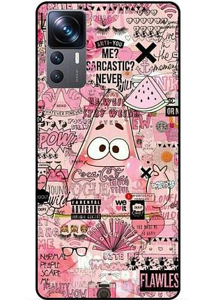 Силиконовый чехол для xiaomi 12t pro с рисунком губка боб sponge bob