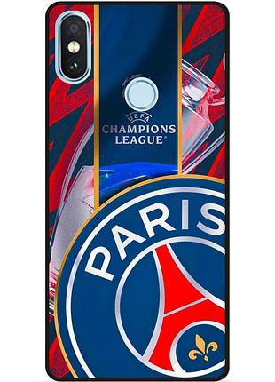 Силіконовий чохол бампер для xiaomi mi 8 з малюнком псж psg
