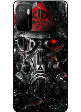 Чехол силиконовый бампер для xiaomi poco m3 pro с рисунком сталкер stalker