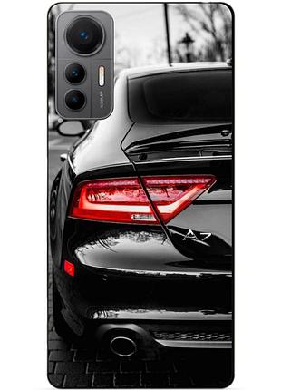 Чехол силиконовый бампер для xiaomi 12 lite с рисунком audi ауди машина авто