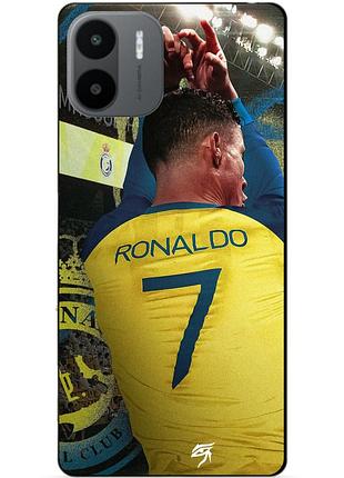 Силіконовий чохол бампер для xiaomi redmi a2 з малюнком ronaldo аль наср роналдо