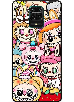 Чехол силиконовый бампер для xiaomi redmi note 9 pro с рисунком labubu лабубу