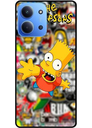 Силіконовий чохол бампер для xiaomi redmi 15c з малюнком стикери гравіті фолз футурама маріо