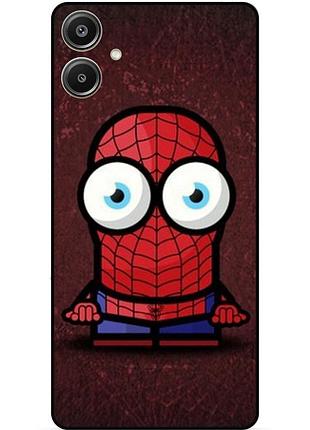 Силиконовый бампер чехол для samsung a07 с рисунком миньон человек паук spider man