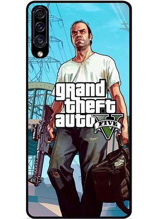 Силіконовий бампер чохол для samsung m20 з малюнком gta гта