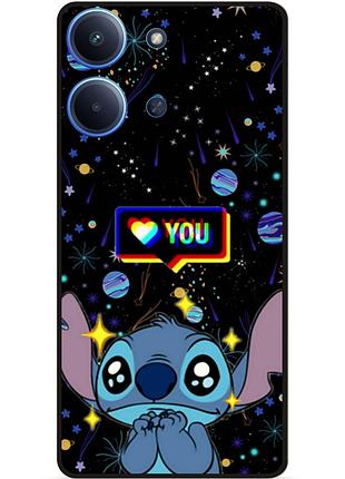 Силиконовый бампер чехол для xiaomi redmi 15c лило и стич stitch