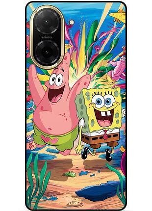 Силиконовый бампер чехол для xiaomi redmi a5 с картинкой sponge bob губка боб