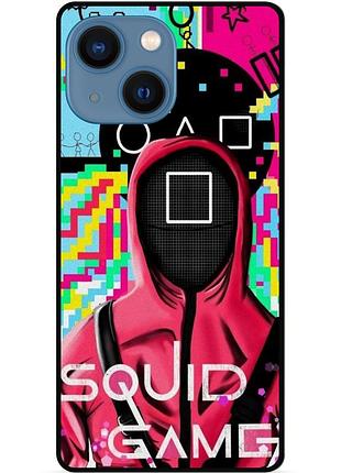 Силиконовый чехол бампер для iphone 15 игра в кальмара