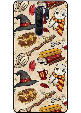 Силиконовый бампер чехол для xiaomi redmi note 8 pro с картинкой gryffindor гриффиндор гарри поттер harry