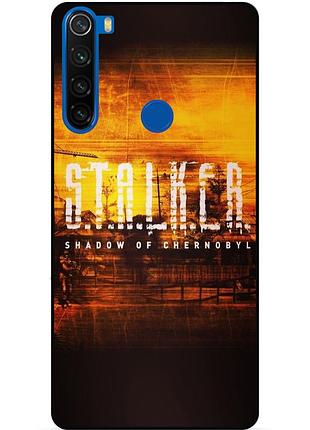 Силіконовий бампер чохол для xiaomi redmi note 8t з малюнком stalker сталкер