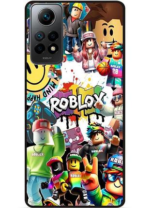 Силіконовий чохол бампер для xiaomi redmi note 12 pro з малюнком роблокс roblox