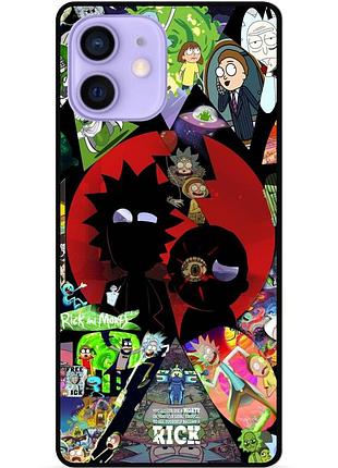 Силіконовий чохол бампер для iphone 11 з малюнком rick and morty рік і морті