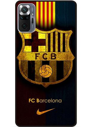 Силіконовий чохол бампер для xiaomi redmi note 10 pro з малюнком barcelona барселона