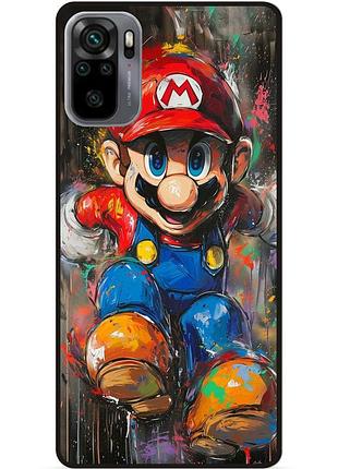 Силіконовий бампер чохол для xiaomi redmi note 10s з малюнком марио marvel mario