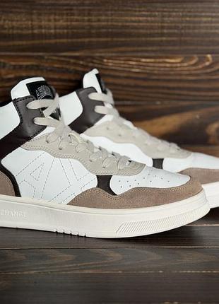 Armani exchange campus hi top logo оригинальные кроссовки