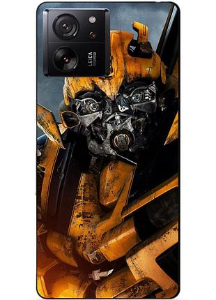 Чехол силиконовый бампер для xiaomi 13t pro с рисунком бамблби bumblebee трансформеры