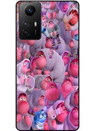 Чехол силиконовый бампер для xiaomi redmi note 12s с рисунком головоломка стыд