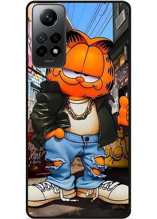 Силіконовий бампер чохол для xiaomi redmi note 12 pro з малюнком гарфилд