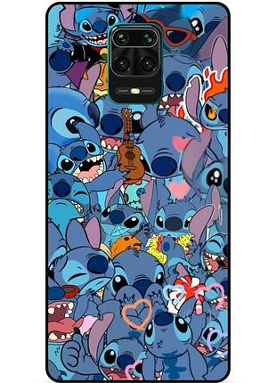 Силиконовый бампер чехол для xiaomi redmi note 9s с картинкой стич stitch