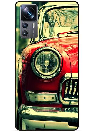 Чехол силиконовый бампер для xiaomi 12t с рисунком ретро авто chevrolet машина