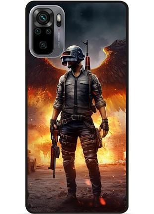 Силиконовый чехол бампер для xiaomi redmi note 10s пабг puвg
