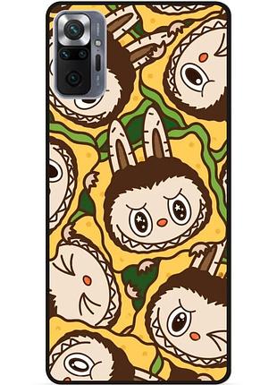 Силіконовий бампер чохол для xiaomi redmi note 10 pro з малюнком лабубу labubu