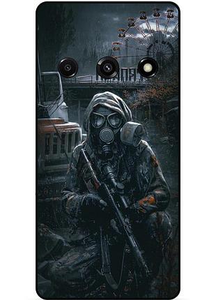 Силіконовий бампер чохол для xiaomi redmi a3 з малюнком stalker сталкер