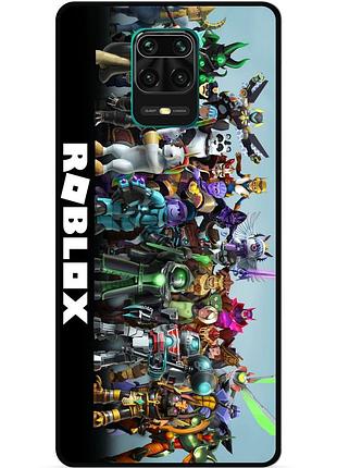 Силіконовий чохол бампер для xiaomi redmi note 9s з малюнком roblox роблокс