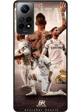 Чехол силиконовый бампер для xiaomi poco x4 pro 5g с рисунком sergio ramos серхио рамос real madrid