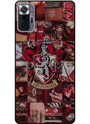 Силиконовый бампер чехол для xiaomi redmi note 10 pro с рисунком гриффиндор gryffindor гарри поттер harry