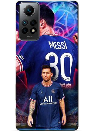 Силиконовый бампер чехол для xiaomi mi 10t с рисунком месси псж messi