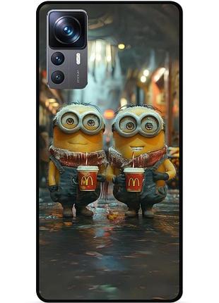 Силіконовий чохол бампер для xiaomi 12t з малюнком міньйони minion