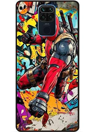 Силіконовий бампер чохол для xiaomi redmi note 9 з малюнком deadpool marvel дэдпул